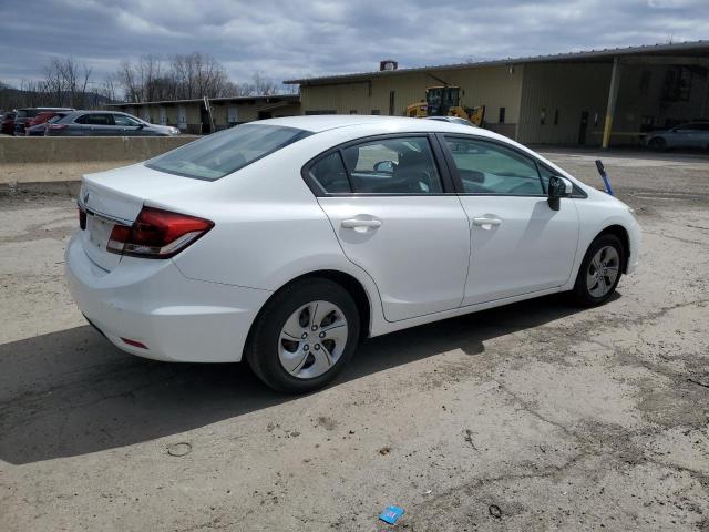 19XFB2F57FE054396 - 2015 HONDA CIVIC LX WHITE photo 3