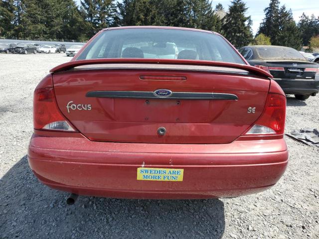 1FAFP34351W110381 - 2001 FORD FOCUS SE RED photo 6