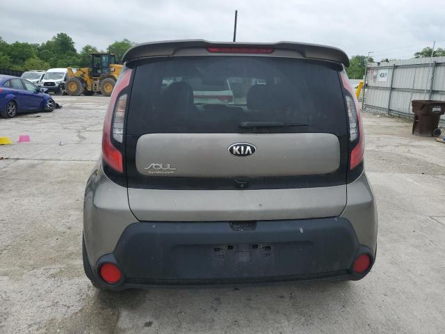 KNDJN2A21F7120780 - 2015 KIA SOUL GRAY photo 6