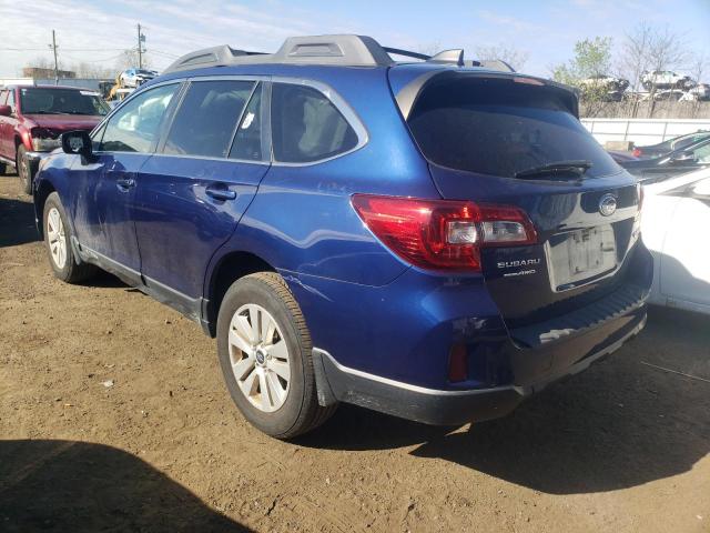 4S4BSAFCXH3301018 - 2017 SUBARU OUTBACK 2.5I PREMIUM BLUE photo 2