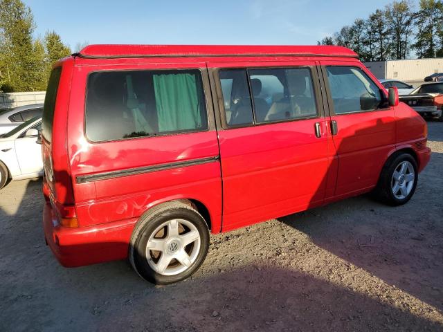 WV2NB47082H052673 - 2002 VOLKSWAGEN EUROVAN MV RED photo 3