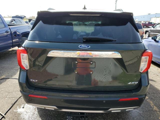 1FMSK8DH3NGA91082 - 2022 FORD EXPLORER XLT GREEN photo 6