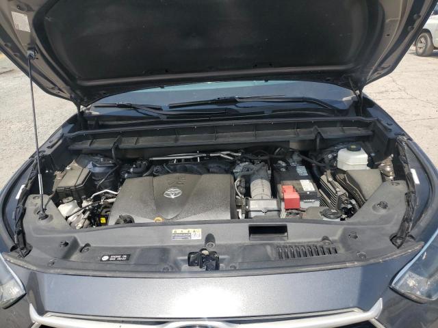 5TDGZRAH8MS056347 - 2021 TOYOTA HIGHLANDER XLE CHARCOAL photo 12