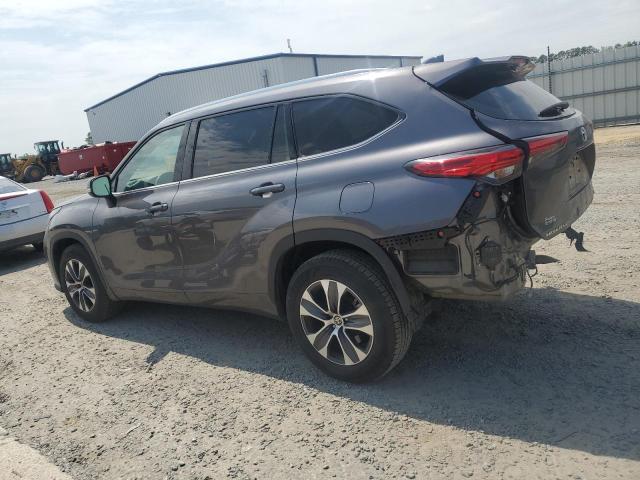 5TDGZRAH8MS056347 - 2021 TOYOTA HIGHLANDER XLE CHARCOAL photo 2