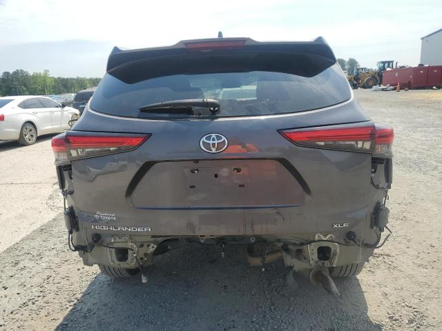 5TDGZRAH8MS056347 - 2021 TOYOTA HIGHLANDER XLE CHARCOAL photo 6