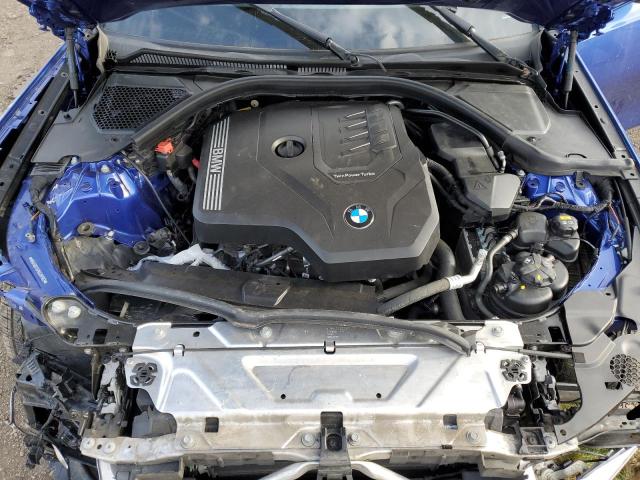 WBA5R7C57KAJ87632 - 2019 BMW 330XI BLUE photo 11