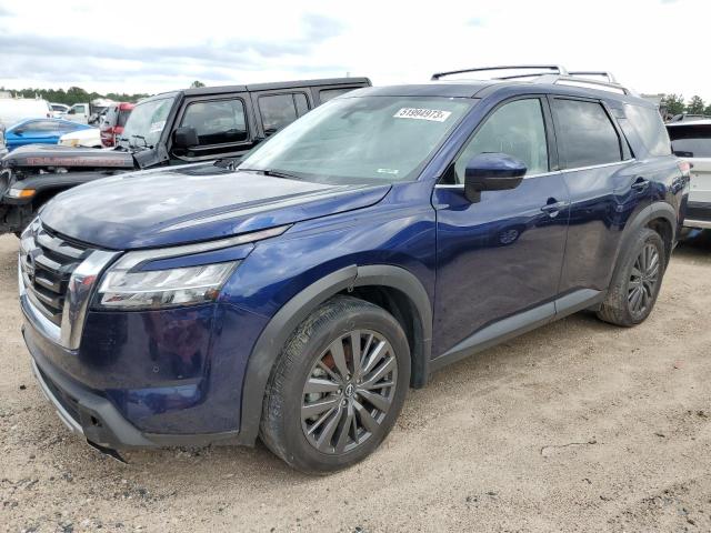 5N1DR3CB6NC221450 - 2022 NISSAN PATHFINDER SL BLUE photo 1