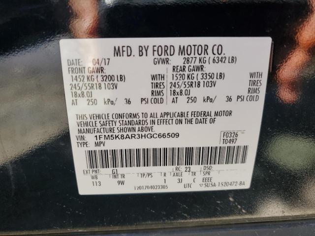 1FM5K8AR3HGC66509 - 2017 FORD EXPLORER POLICE INTERCEPTOR 黑色 照片 14