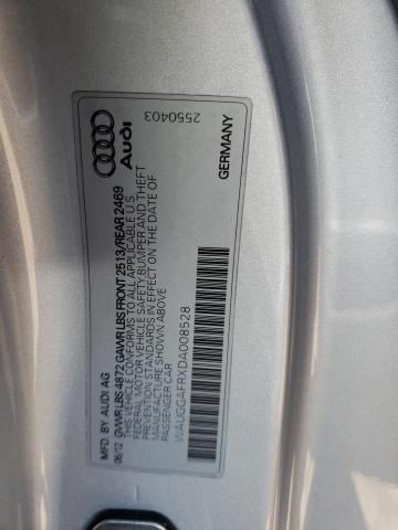 WAUGGAFRXDA008528 - 2013 AUDI S5 PREMIUM PLUS ვერცხლისფერი ფოტო 12