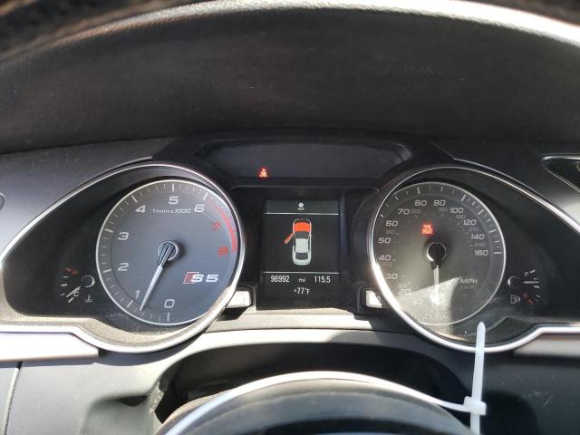 WAUGGAFRXDA008528 - 2013 AUDI S5 PREMIUM PLUS ვერცხლისფერი ფოტო 9