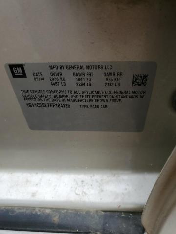 1G11C5SL7FF184125 - 2015 CHEVROLET MALIBU 1LT GOLD photo 12