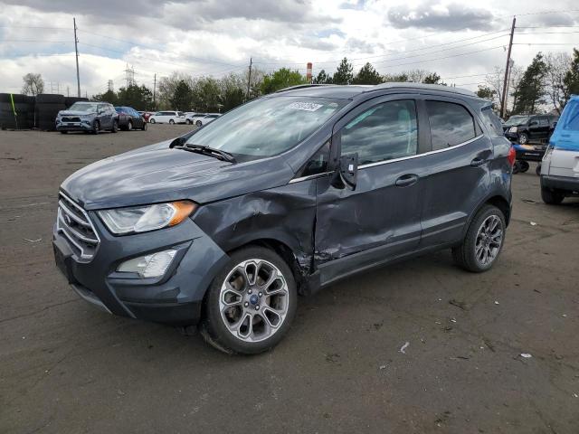 MAJ6S3KL8KC254706 - 2019 FORD ECOSPORT TITANIUM GRAY photo 1