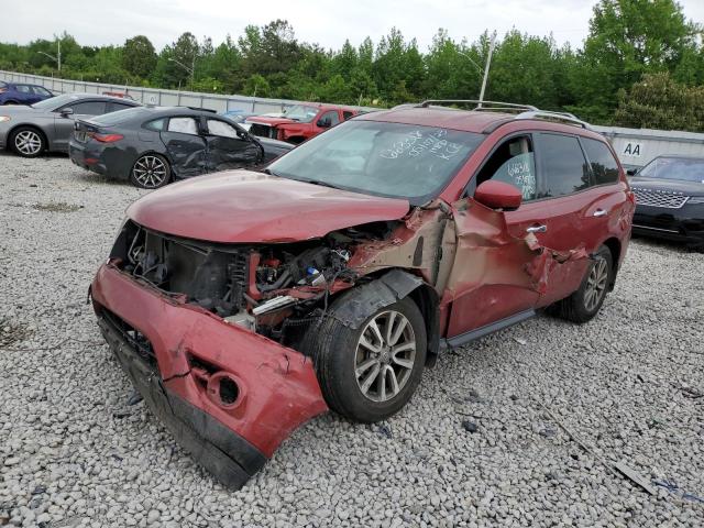 5N1AR2MN3FC663318 - 2015 NISSAN PATHFINDER S 栗色 照片 1