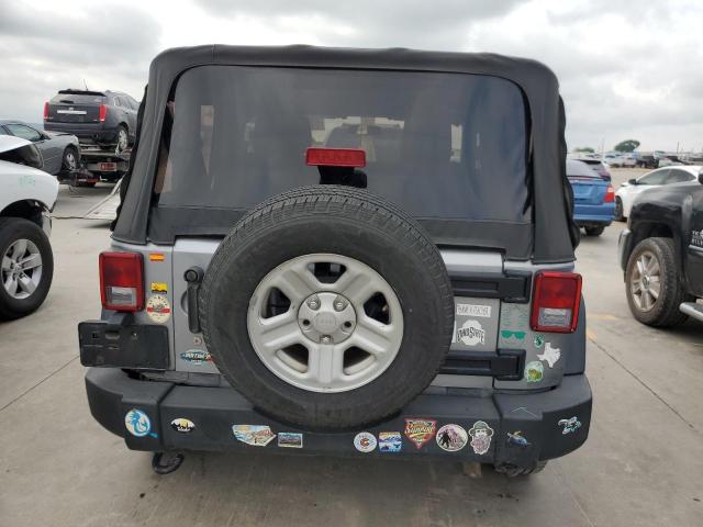 1C4AJWAGXFL634908 - 2015 JEEP WRANGLER SPORT SILVER photo 6