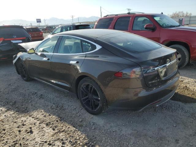 5YJSA1CN7DFP25010 - 2013 TESLA MODEL S BROWN photo 2