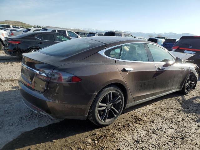 5YJSA1CN7DFP25010 - 2013 TESLA MODEL S BROWN photo 3