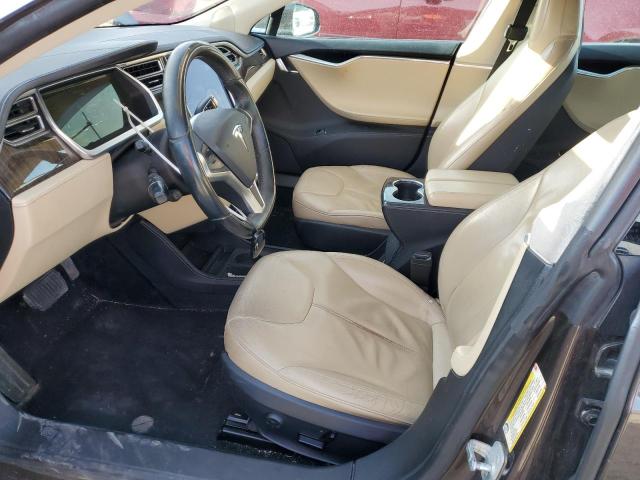 5YJSA1CN7DFP25010 - 2013 TESLA MODEL S BROWN photo 7