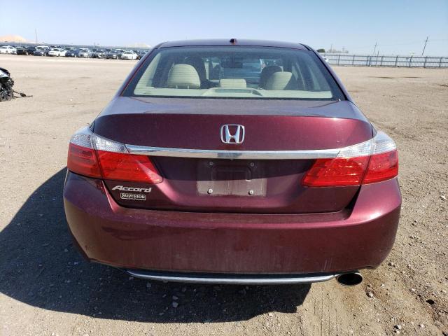 1HGCR2F85EA239221 - 2014 HONDA ACCORD EXL BURGUNDY photo 6