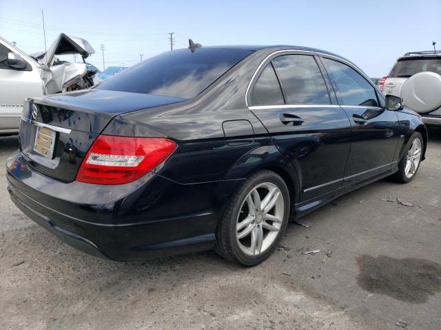 WDDGF4HB3CR219521 - 2012 MERCEDES-BENZ C 250 BLACK photo 3