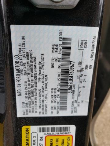 3LN6L5LU5LR609677 - 2020 LINCOLN MKZ RESERVE 黑色 照片 13