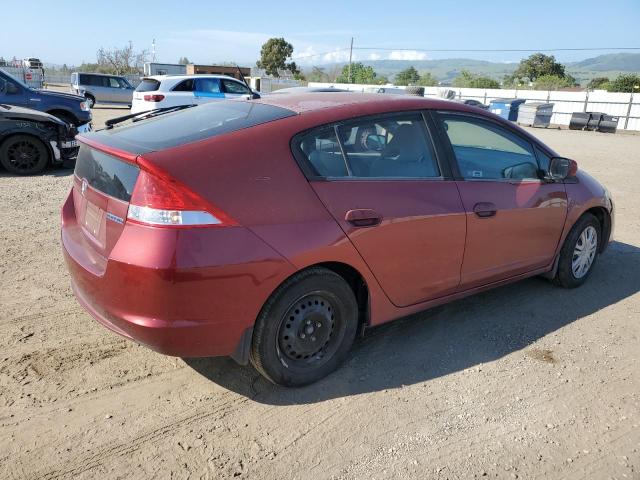 JHMZE2H52AS010585 - 2010 HONDA INSIGHT LX BURGUNDY photo 3