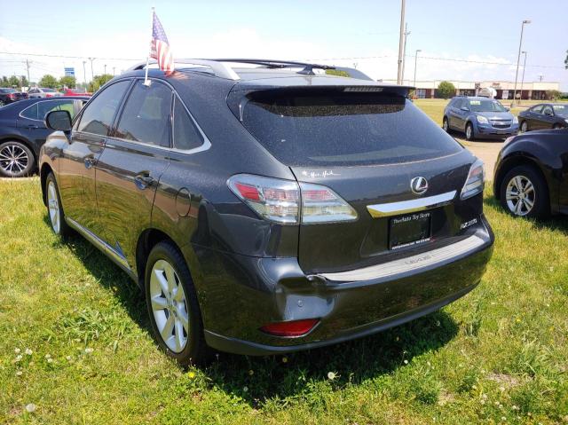 2T2ZK1BA2BC042462 - 2011 LEXUS RX 350 GRAY photo 3