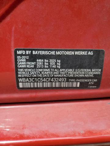WBA3C1C54CF432493 - 2012 BMW 328 I SULEV RED photo 13