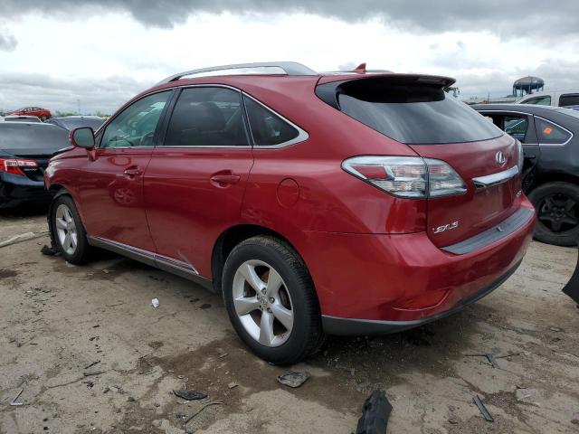 2T2BK1BA8AC020787 - 2010 LEXUS RX 350 RED photo 2