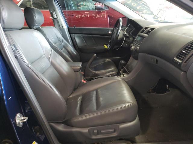 1HGCM66525A043765 - 2005 HONDA ACCORD EX BLUE photo 5