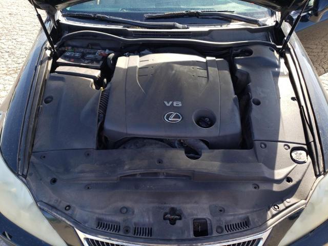 JTHCK262075008347 - 2007 LEXUS IS 250 BLACK photo 11