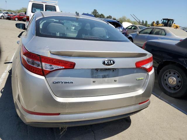 KNAGM4AD5D5061474 - 2013 KIA OPTIMA HYBRID SILVER photo 6