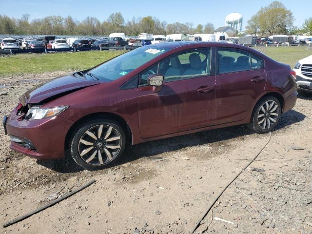 19XFB2F99EE214411 - 2014 HONDA CIVIC EXL MAROON photo 1