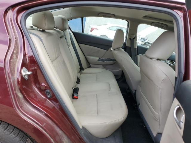19XFB2F99EE214411 - 2014 HONDA CIVIC EXL MAROON photo 10
