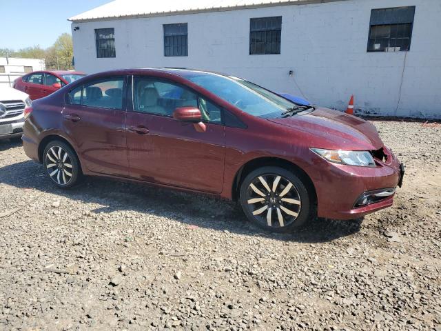 19XFB2F99EE214411 - 2014 HONDA CIVIC EXL MAROON photo 4