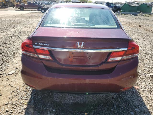 19XFB2F99EE214411 - 2014 HONDA CIVIC EXL MAROON photo 6