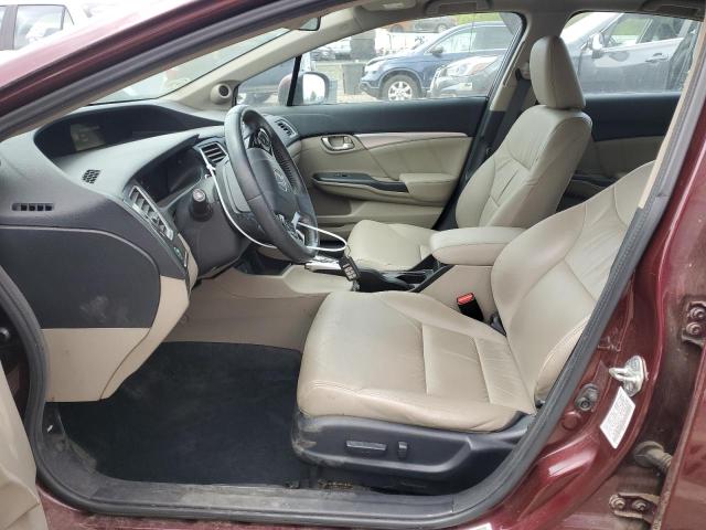 19XFB2F99EE214411 - 2014 HONDA CIVIC EXL MAROON photo 7