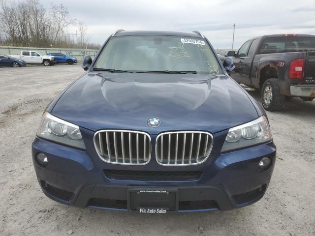 5UXWX9C53E0D35845 - 2014 BMW X3 XDRIVE28I BLUE photo 5