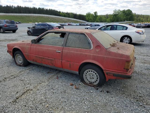 ZAMAL1104EB318887 - 1984 MASERATI BITURBO RED photo 2