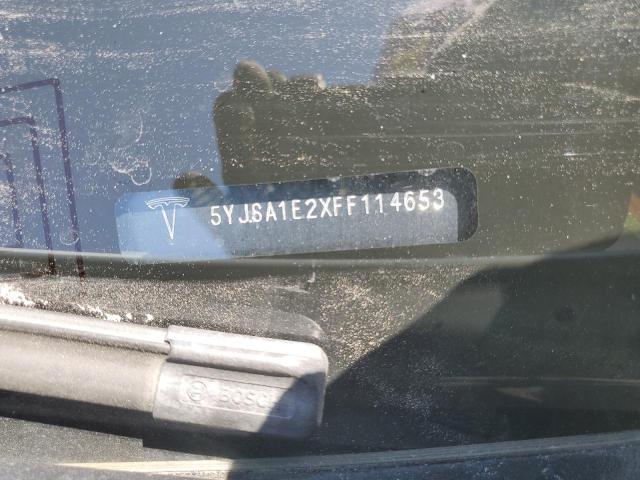 5YJSA1E2XFF114653 - 2015 TESLA MODEL S თეთრი ფოტო 13