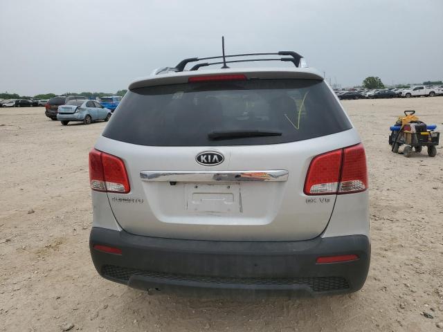 5XYKU4A29BG182248 - 2011 KIA SORENTO EX 银色 照片 6