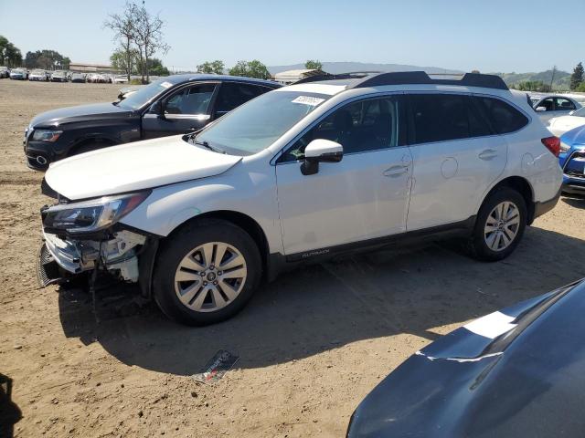 4S4BSAHC8J3350723 - 2018 SUBARU OUTBACK 2.5I PREMIUM WHITE photo 1