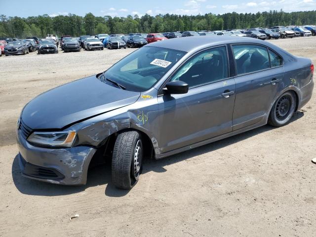 3VW2K7AJXEM308684 - 2014 VOLKSWAGEN JETTA BASE Գրաֆիտ լուսանկար 1