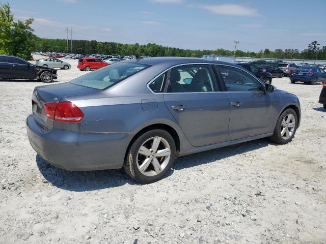 1VWBH7A39CC093524 - 2012 VOLKSWAGEN PASSAT SE SILVER photo 3