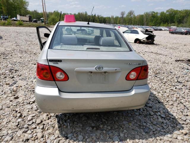 2T1BR32E33C156066 - 2003 TOYOTA COROLLA CE SILVER photo 6