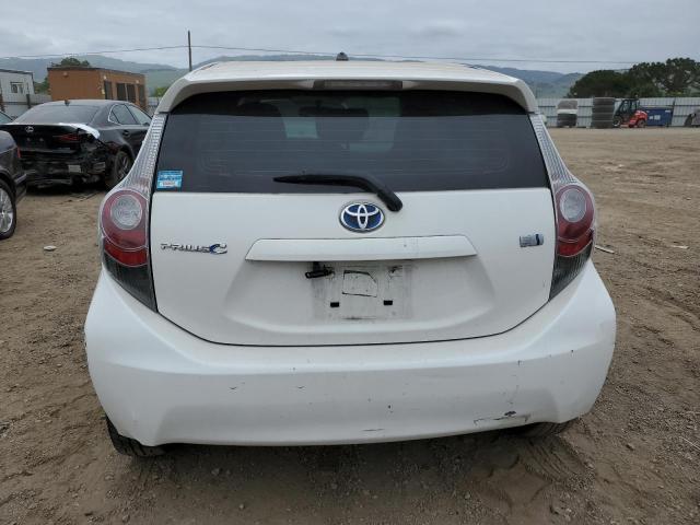 JTDKDTB36D1545660 - 2013 TOYOTA PRIUS C WHITE photo 6