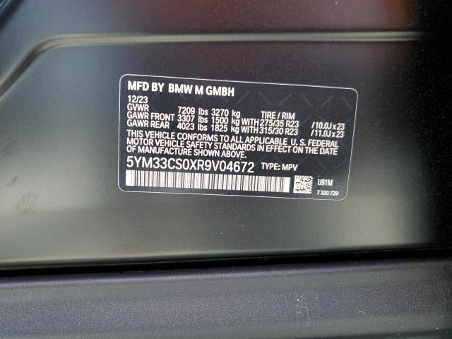 5YM33CS0XR9V04672 - 2024 BMW XM LABEL BLACK photo 13