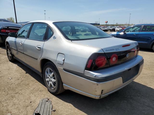 2G1WF52E059237608 - 2005 CHEVROLET IMPALA SILVER photo 2