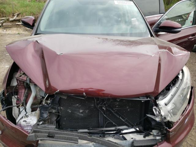 5TDJKRFH7GS282502 - 2016 TOYOTA HIGHLANDER XLE Bordo foto 12