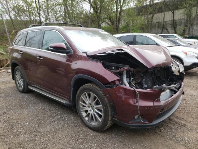 5TDJKRFH7GS282502 - 2016 TOYOTA HIGHLANDER XLE Bordo foto 4