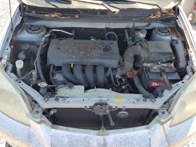 2T1KR32E25C365740 - 2005 TOYOTA COROLLA MA XR SILVER photo 11